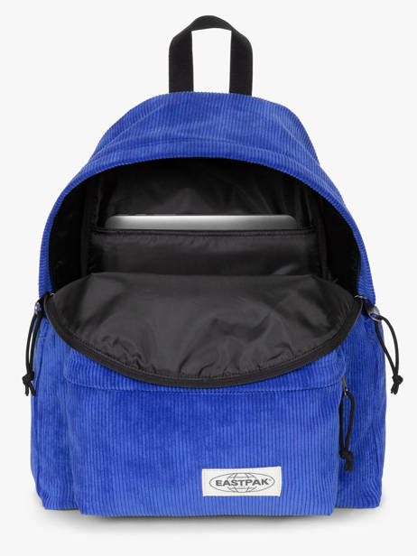 Rugzak 1 Compartiment Eastpak Blauw mono ribs A5BG4RIB ander zicht 2